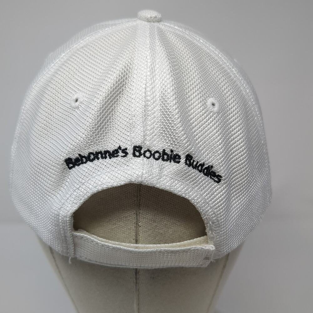 Save Second Base Strapback Hat White One Size Emb… - image 6